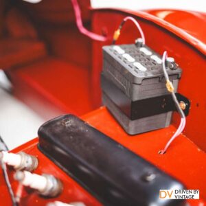 burgundy J40 pedal car