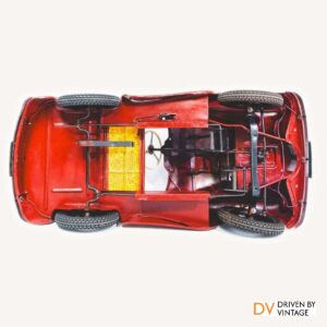 burgundy J40 pedal car
