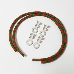 Coloured braided spark plug leads