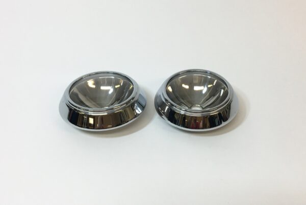 Pair of headlamps fully assembled