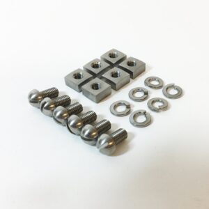 Rear axle support plate fixing kit